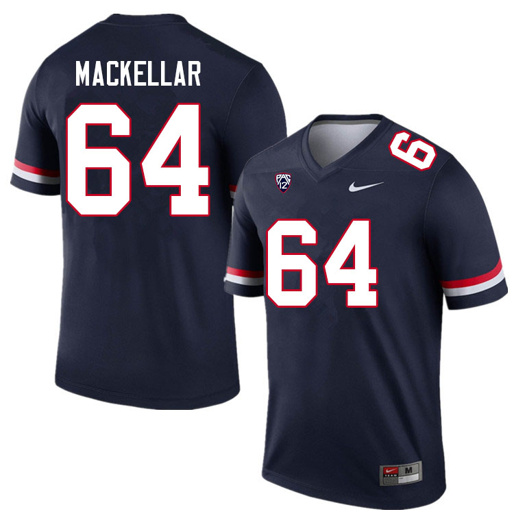 Men #64 Seth MacKellar Arizona Wildcats College Football Jerseys Sale-Navy - Click Image to Close